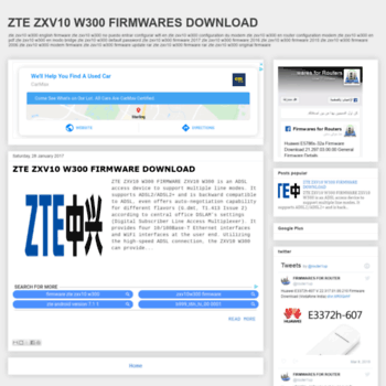 Firmware Zte Zxv10 W300